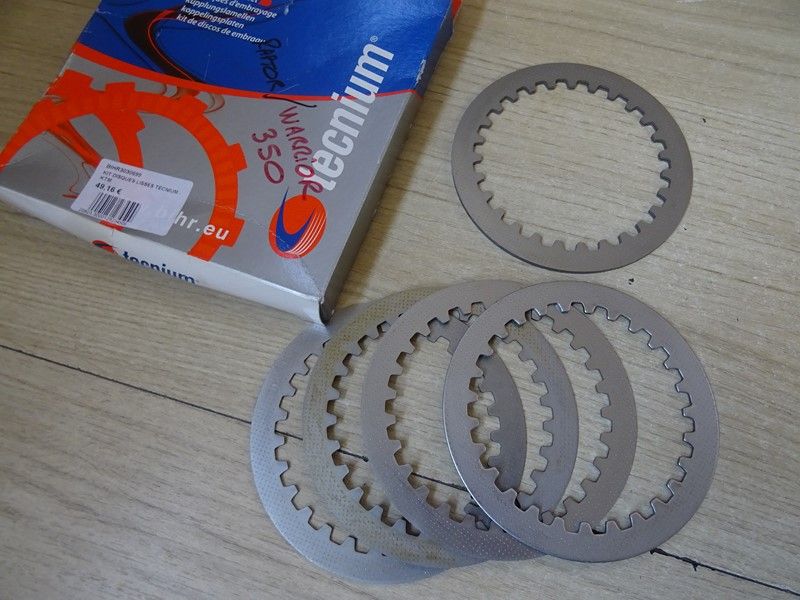 Kit disques lisses d'embrayage adaptable Tecnium Nombreuses applications Yamaha 350 et 400 cc