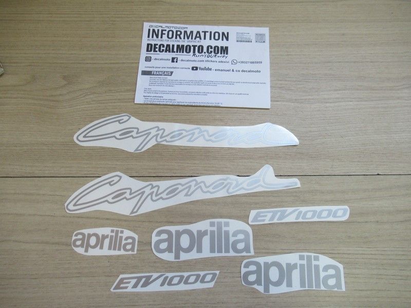 Jeu d'emblèmes Aprilia ETV 1000 Caponord 2003