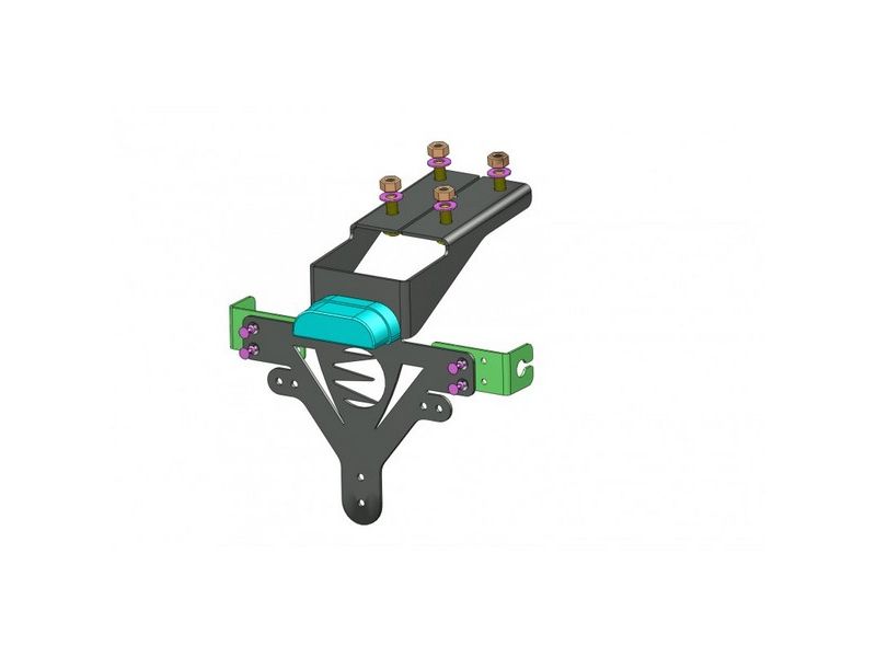 Support de plaque NEUF Kawasaki Z1000 2014