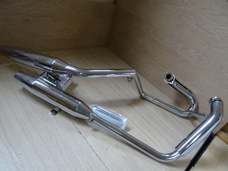 Ligne complète avec collecteur chrome et silencieux homologués LW Custom chrome SUZUKI VS 1400 INTRUDER (C25002001)