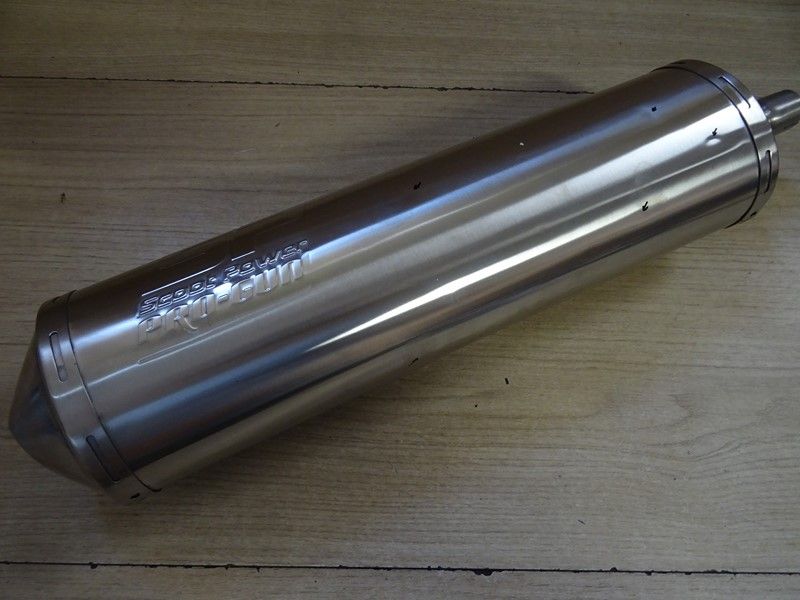 Silencieux adaptable Pro Gun Inox homologué Malaguti 125 Madison toutes années