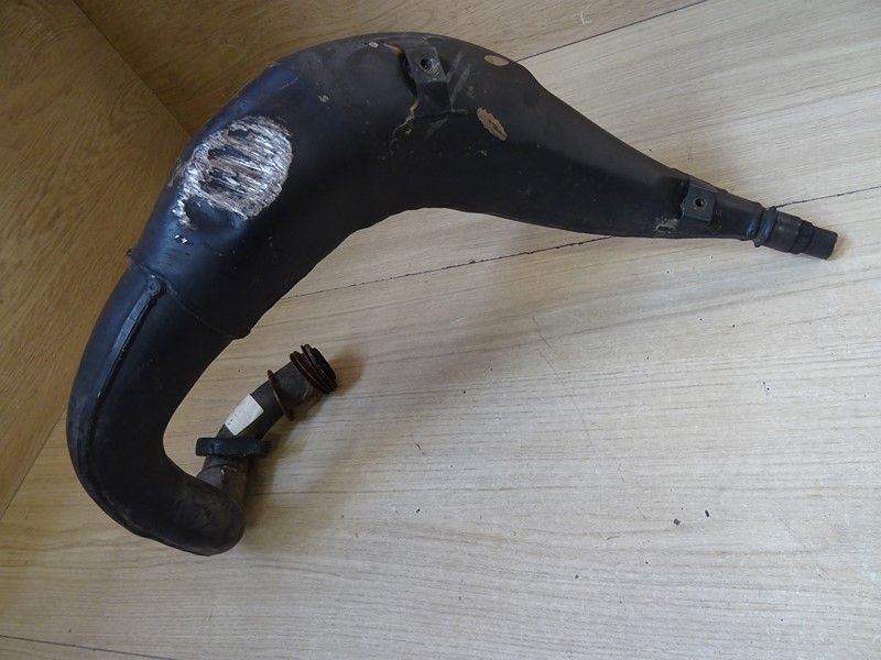 Pot d'échappement gauche d'origine Yamaha 250 TDR type 3CL / 240 TDR type 2YK 1988/1989 (2YK-14620)
