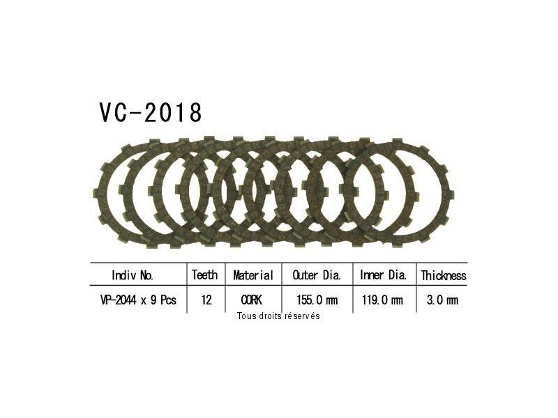 Disq.Garnis D'Embrayage Cross Yz 426 F An 00-02  0