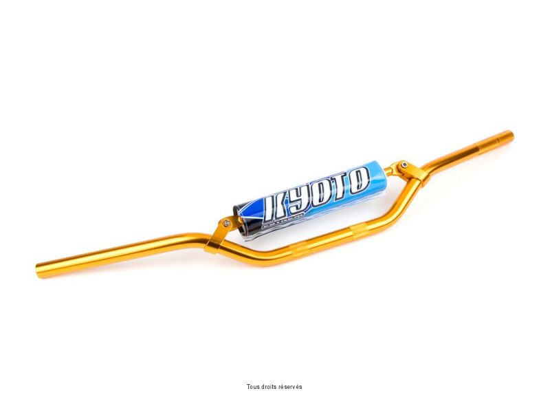 Guidon Honda Or T6+Barre Longueur: 800mm/Hauteur: 70mm Ø : 22,2mm + mousse0