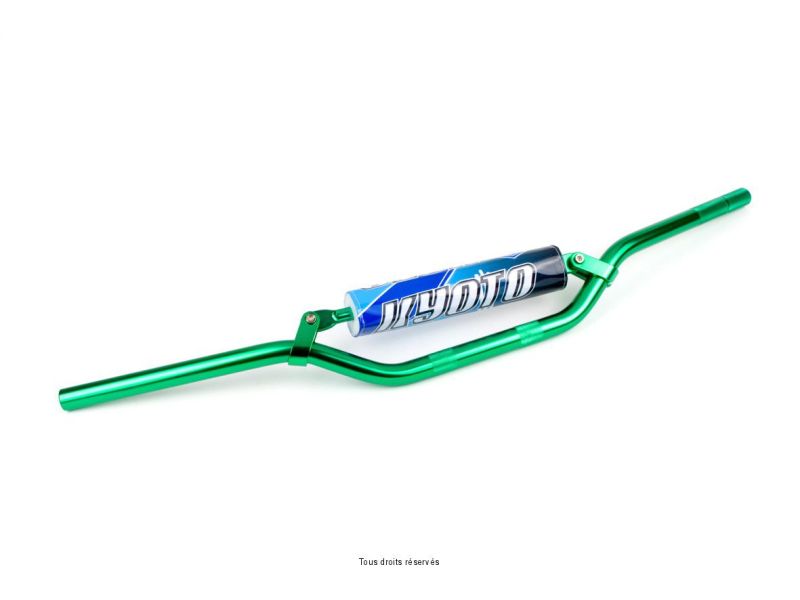 Guidon Honda Vert T6+Barre Longueur: 800mm/Hauteur: 70mm Ø : 22,2mm + mousse0