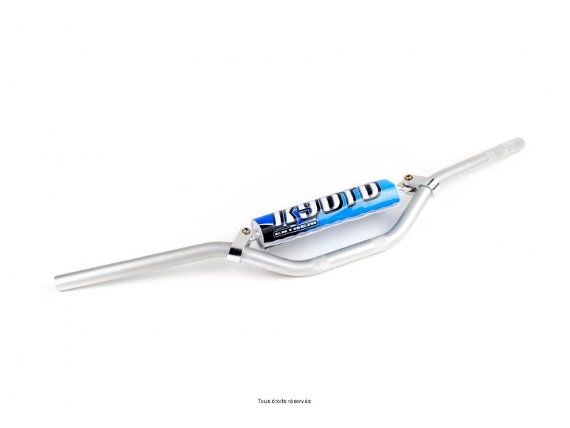 Guidon Kawa Alu6061-t6+Barre Longueur: 800mm/Hauteur: 80mm Ø : 22,2mm + mousse1