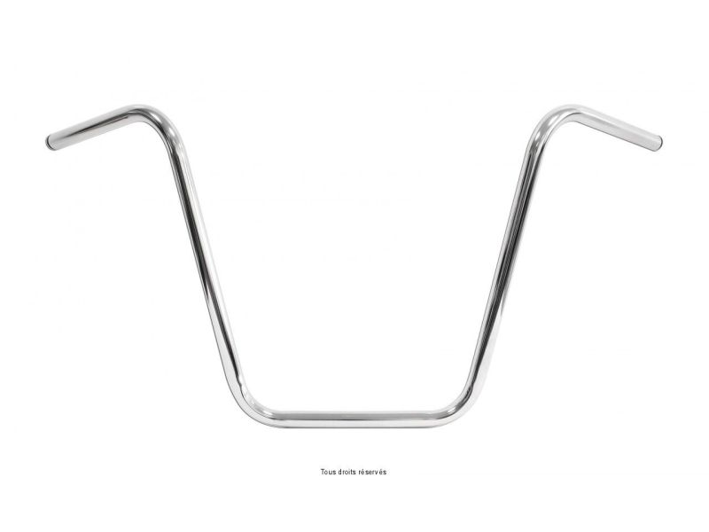 Guidon Custom Apenhanger Haut  L90-22-H43 Ø22mm0