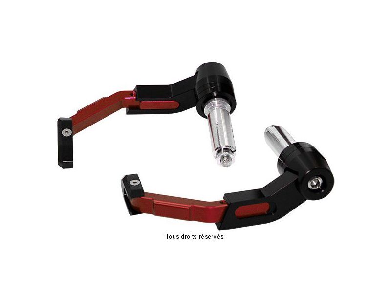 Kit Protection Leviers Rouge Kit de 2 pièces / Ø: 13-17mm Gauche et Droit0
