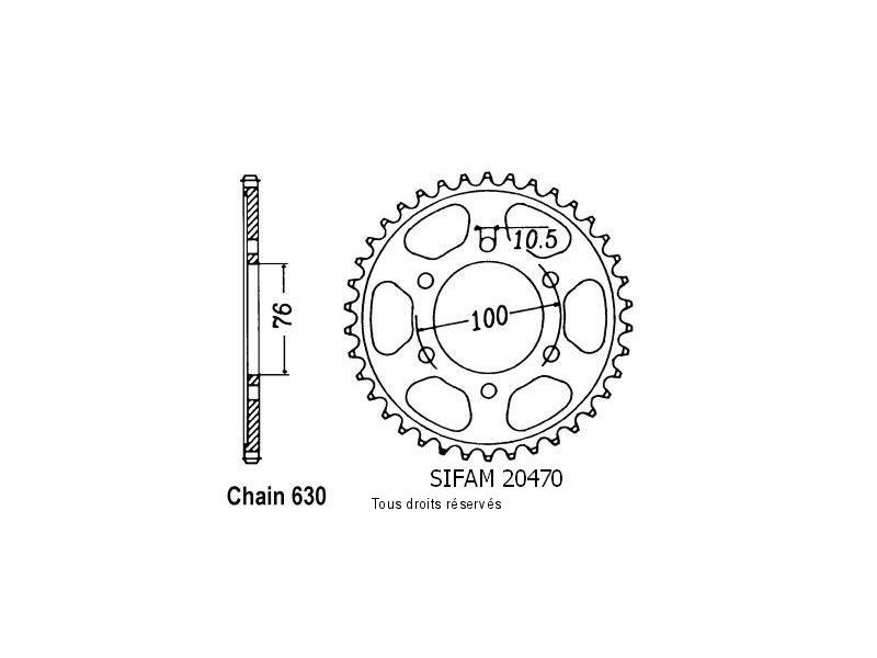 Couronne Gsx 750 E 80-82   Pas630/Z410