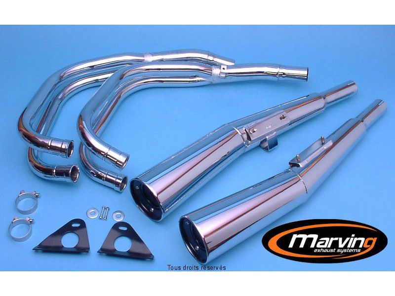 Echap.4/2 MASTER CB 750 KZ Ligne Complète Homologuée Silencieux Chromé 0