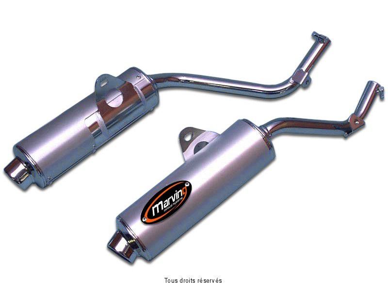 Sil. AMACAL NX650 DOMINATOR 95 Homologués - Vendus par Paire Ø100 Chromés Revêtement Alu0
