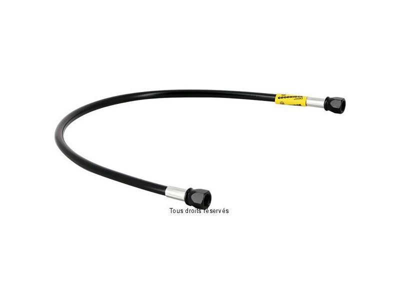 Durite 1000mm-Racc Pré Sertis Gaine Noire Raccords Noirs0