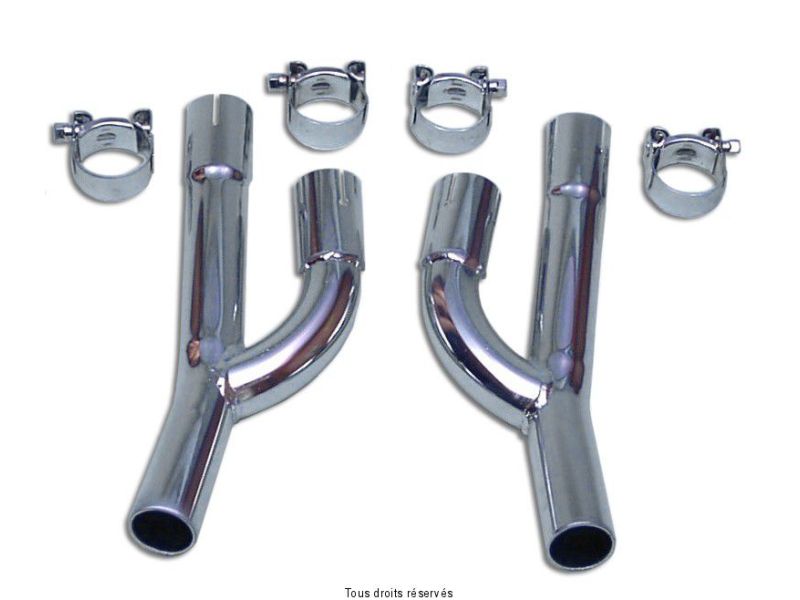 Raccord Z400/500/550 Non Homologué Chromé 0
