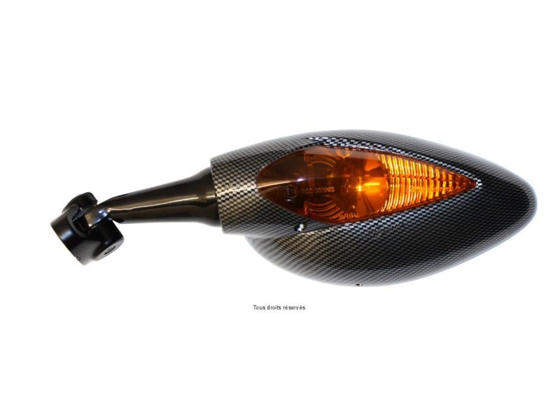 Retroviseur Gauche Universel Pour Sportives Entraxe 40 Avec Cligno - Vis Ø6mm0