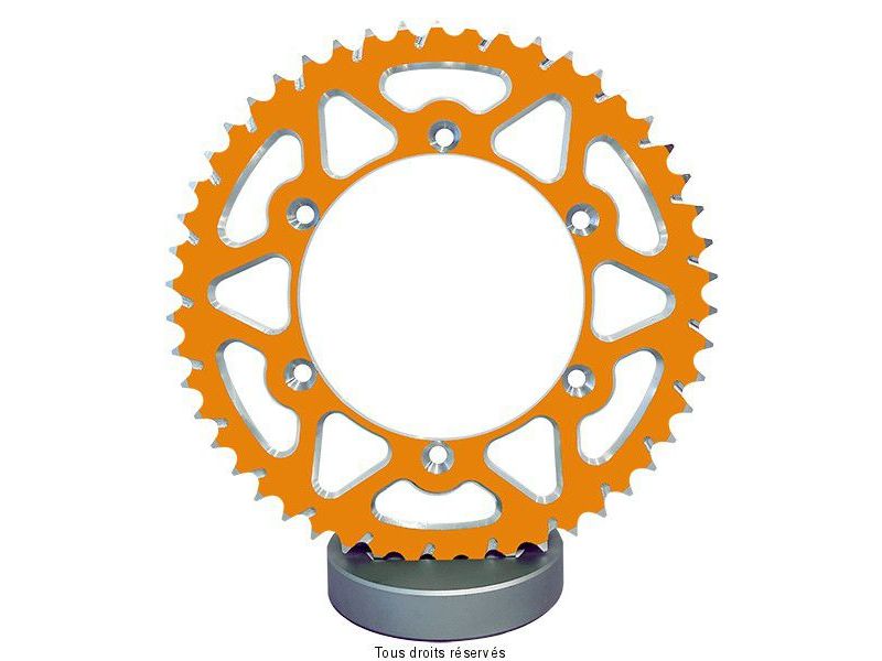 Couronne Alu TT Esjot Couleur KTM Vendue sous Blister0