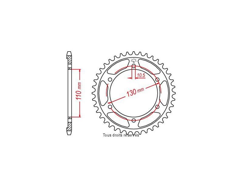 Couronne Esjot MZ-Yamaha Vendue sous Blister0