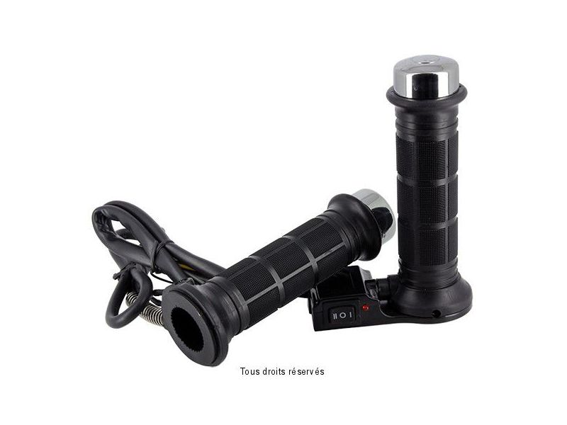 Poignées Chauffantes Motos 12V 35W Guidon Ø22 Trails et Scooters0