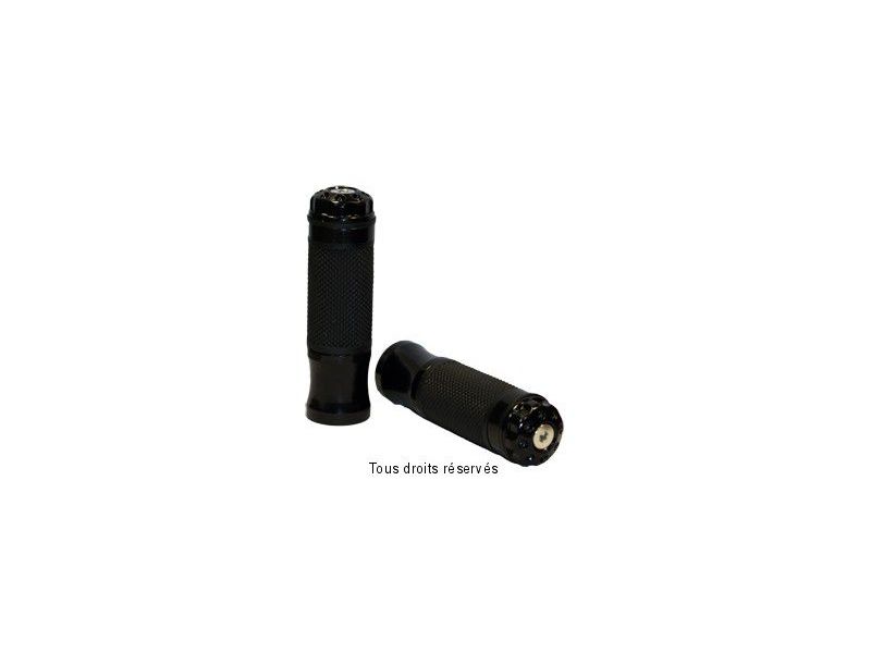 Poignées Bicolores Noires Longueur : 128mm / Ø : 24/22mm  0