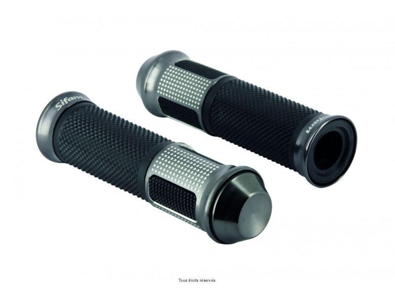 Poignées Bicolores Grises Ø : 24/22mm  0