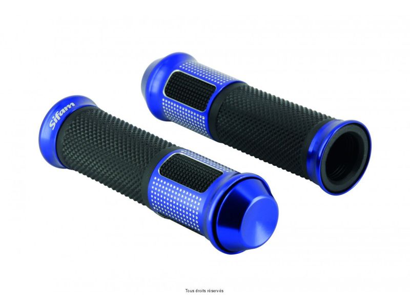 Poignées Bicolores Bleues Ø : 24/22mm  0
