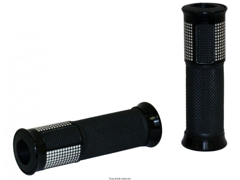 Poignées Bicolores Noires Longueur : 120mm / Ø : 22/24mm Débouchante0