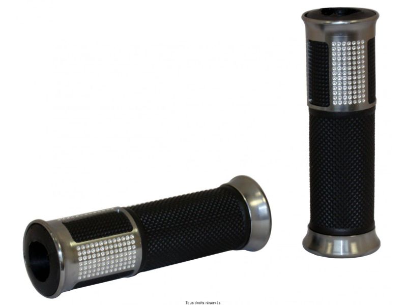 Poignées Bicolores Grises Longueur : 120mm / Ø : 22/24mm Débouchante0