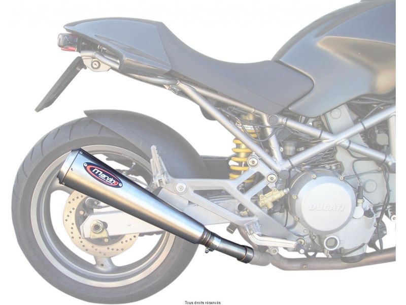 Sil. RACING STEEL MONSTER Homologués Vendus par Paire Inox Coniques Embout Ø110 0