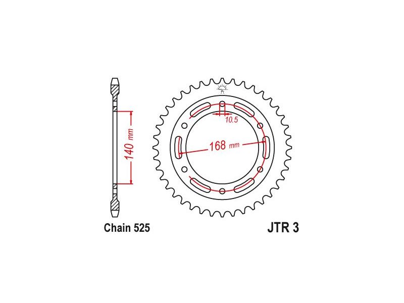 Couronne Acier BMW - 525 - 47 Dents - Similaire JTR3 - Made in Germany0