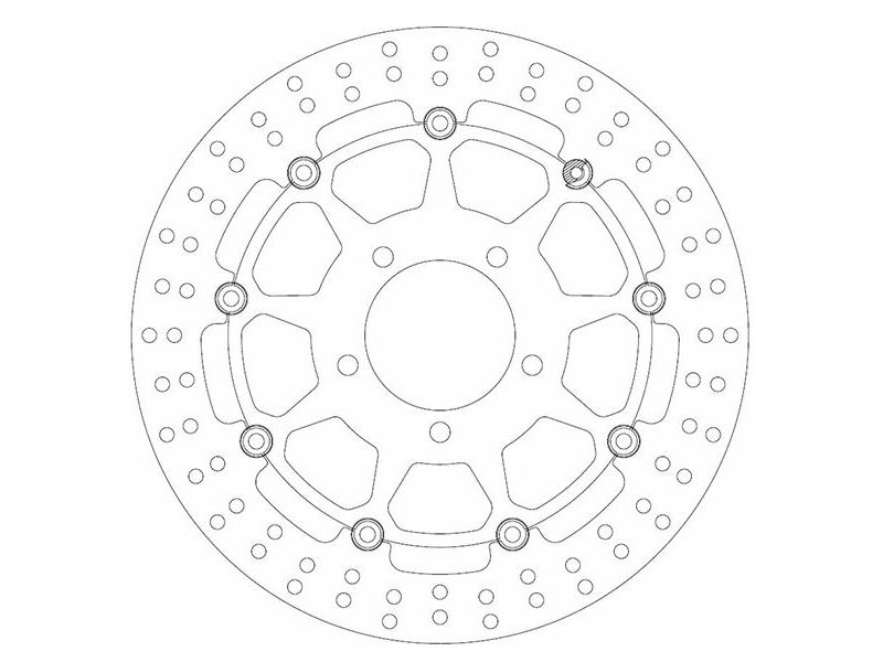 Disque de Frein Triumph Ø320x100.5x78 NbTrou5xØ10.5 Ep5 Déport 14.50