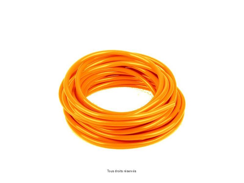 Durite Orange Ø6mm X 6 Mètres Souple  0