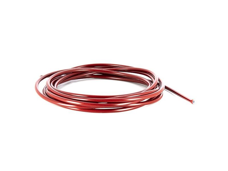 Rouleau de Durite Tressée Inox 5 Mètres Gaine Rouge0