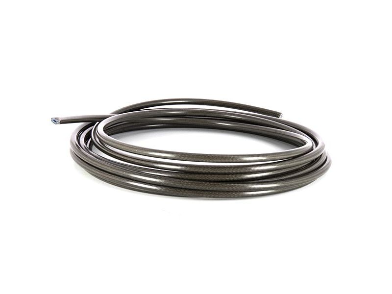 Rouleau de Durite Tressée Inox 5 Mètres Gaine Look Carbone0