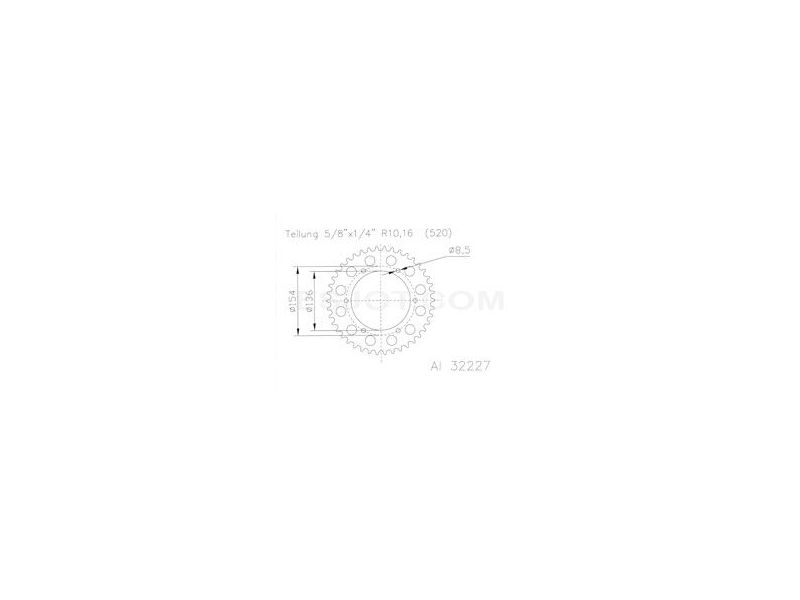 Couronne Alu BMW - 520 - 47 Dents - Made in Germany0