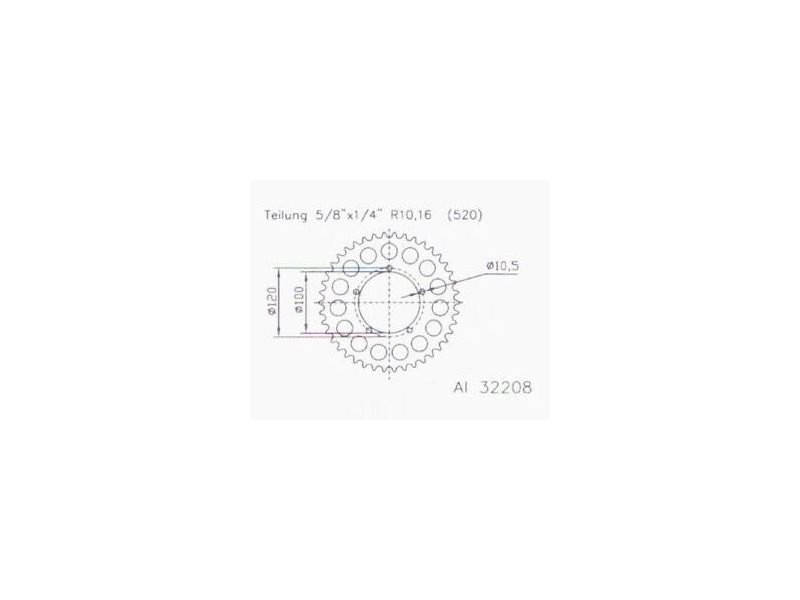 Couronne Alu BMW - 520 - 47 Dents - Made in Germany0