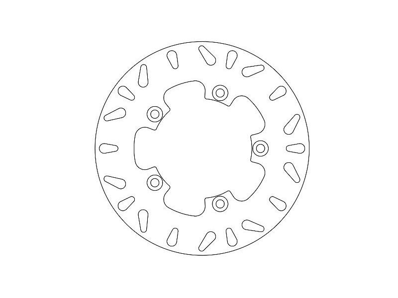 Disque de Frein Aprilia  Ø220x120x102.2 NbTrou5xØ8.6 Ep40