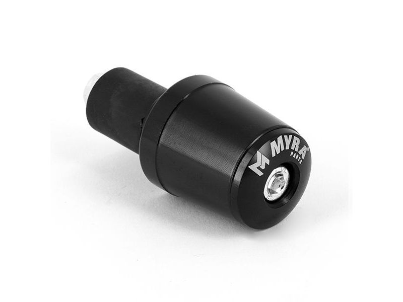 Embouts de Guidon Molette Ø17 Anodisés Noir0