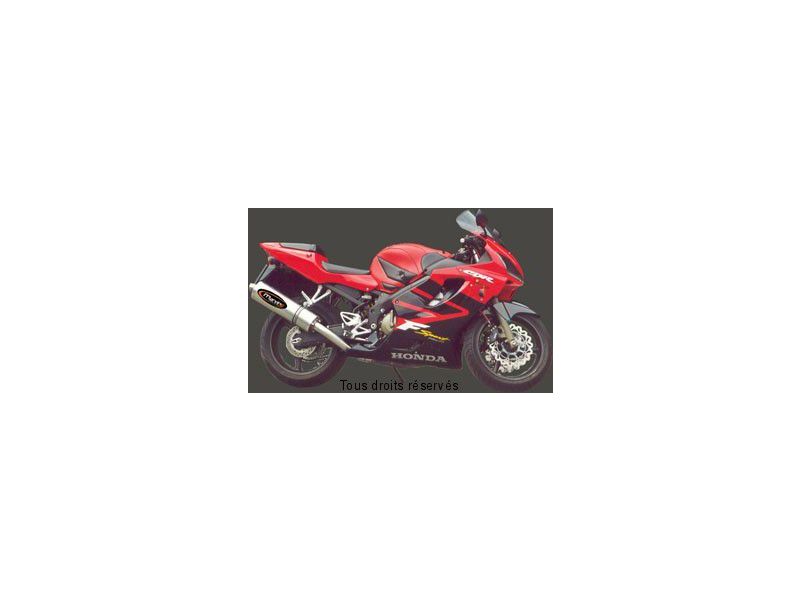 Sil. SUPERLINE CBR 600 F 01/02 Homologué Big Oval Titane 0