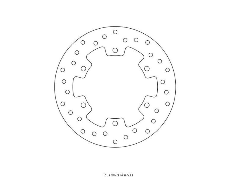 Disque Frein Yamaha  Ø220x133x115  NbTrou6xØ8,5 Ep50