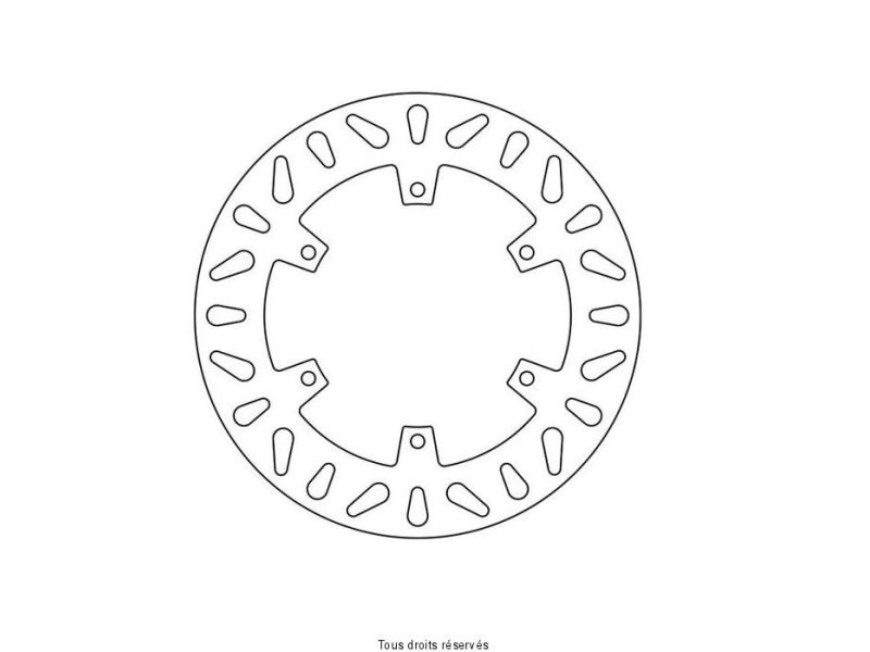 Disque Frein Aprilia Ø220x124x110,5  NbTrou6xØ6,5 Ep50