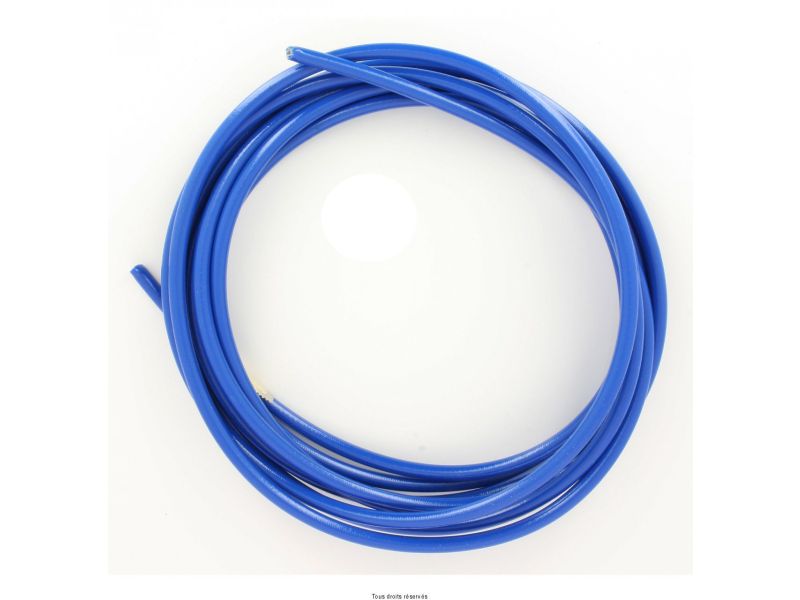 TUYAU TRESSE INOX EN ROULEAU GAINE BLEU Rouleau 5 Metres0