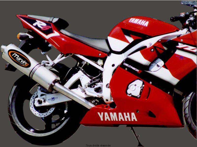 Sil. SUPERLINE YZF R1 98/99 Homologué Big Oval Titane 0