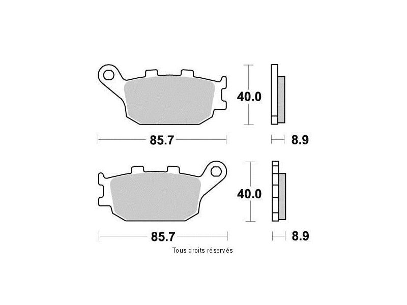 Plaquette Kyoto Semi-métal KAWASAKI Z 750 ZR 2007-2013  1
