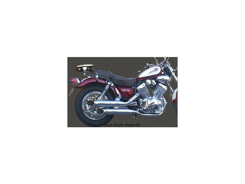 Echap. CUSTOM XV 535 VIRAGO Ligne Complète Non Homologuée Silencieux Chromé 0