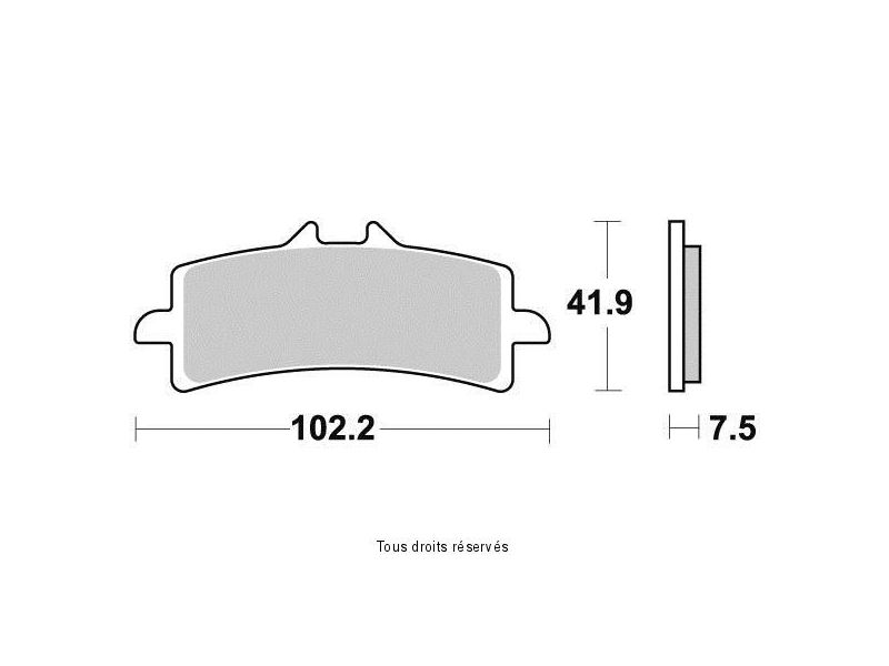 Plaquette Sifam Métal Fritté BREMBO Radial  1