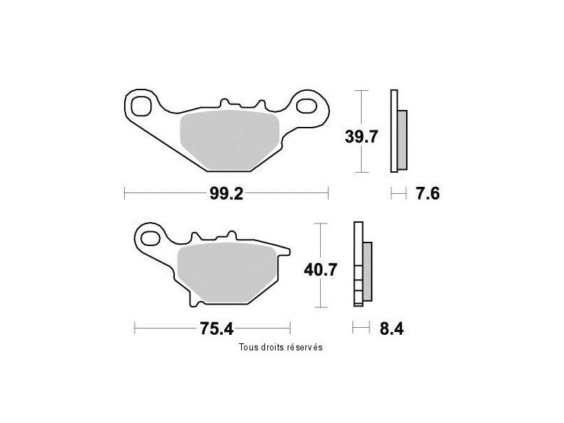 Plaquette Vesrah Métal Fritté    0