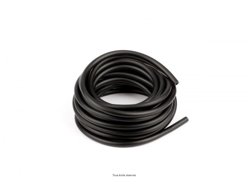 Durite Noire Ø5mm X 6 Mètres Souple Exterieur Ø8.7mm 0