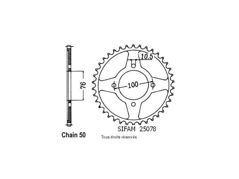 Couronne Gsx 600 F Katana 85-8   Pas530/Z460