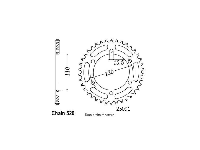 Couronne Gpz 500 Ex/S 94-00   Pas520/Z410