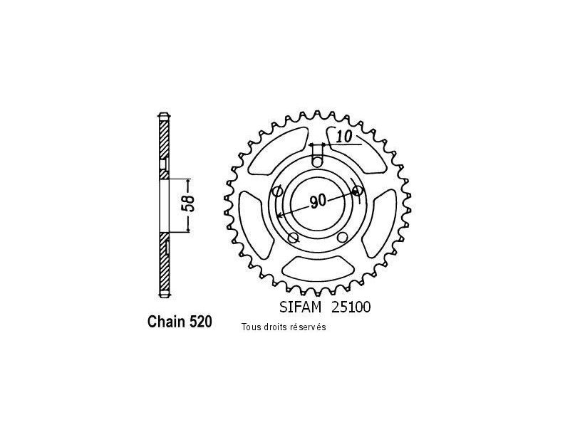 Couronne Nsr 125 90-98   Pas520/Z350