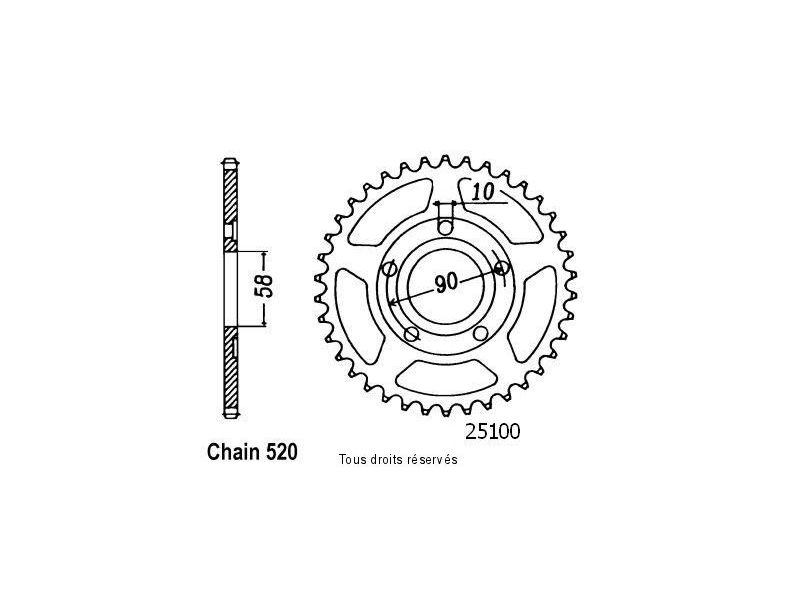 Couronne Nsr 125 90-98   Pas520/Z360